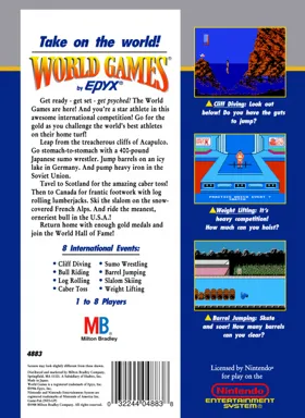 World Games (USA) box cover back
